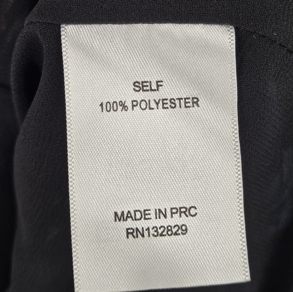 LPA Floral Maxi Ruffle Black & Blue Dress Size Small - Picture 12 of 13